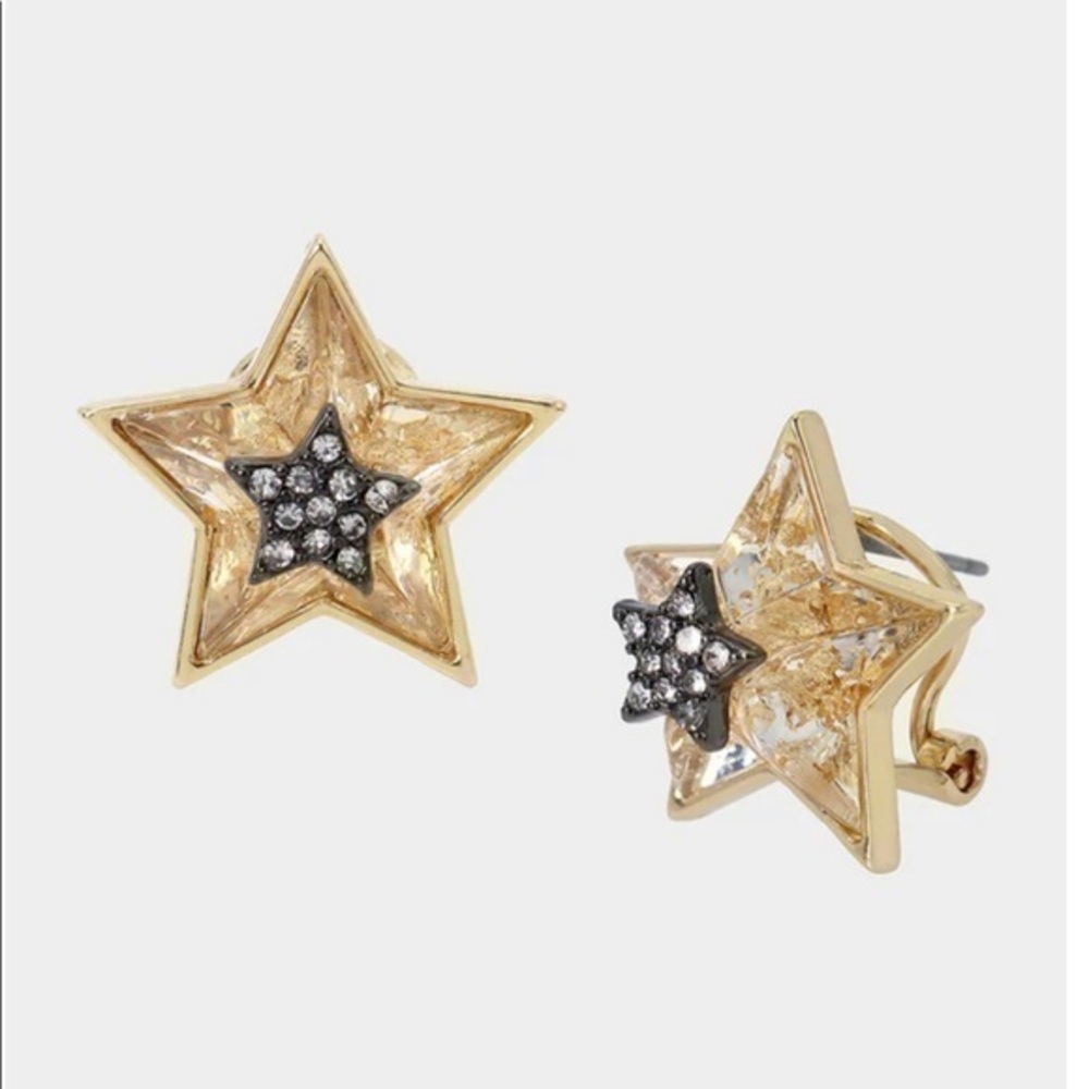 Betsey Johnson CELESTIAL PUNK STAR STUDS CRYSTAL